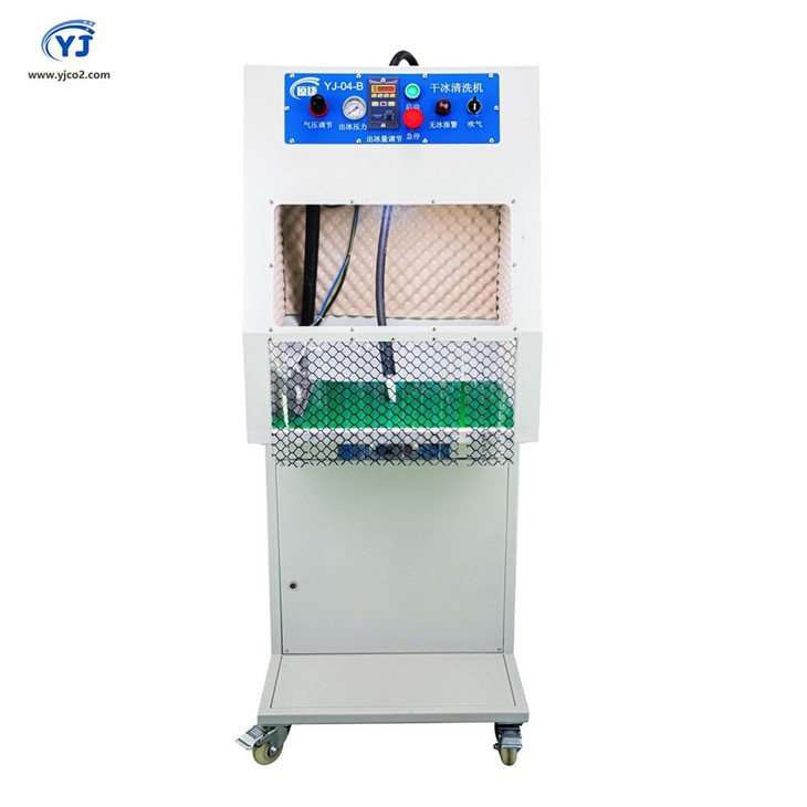 Flujo de limpieza con hielo seco